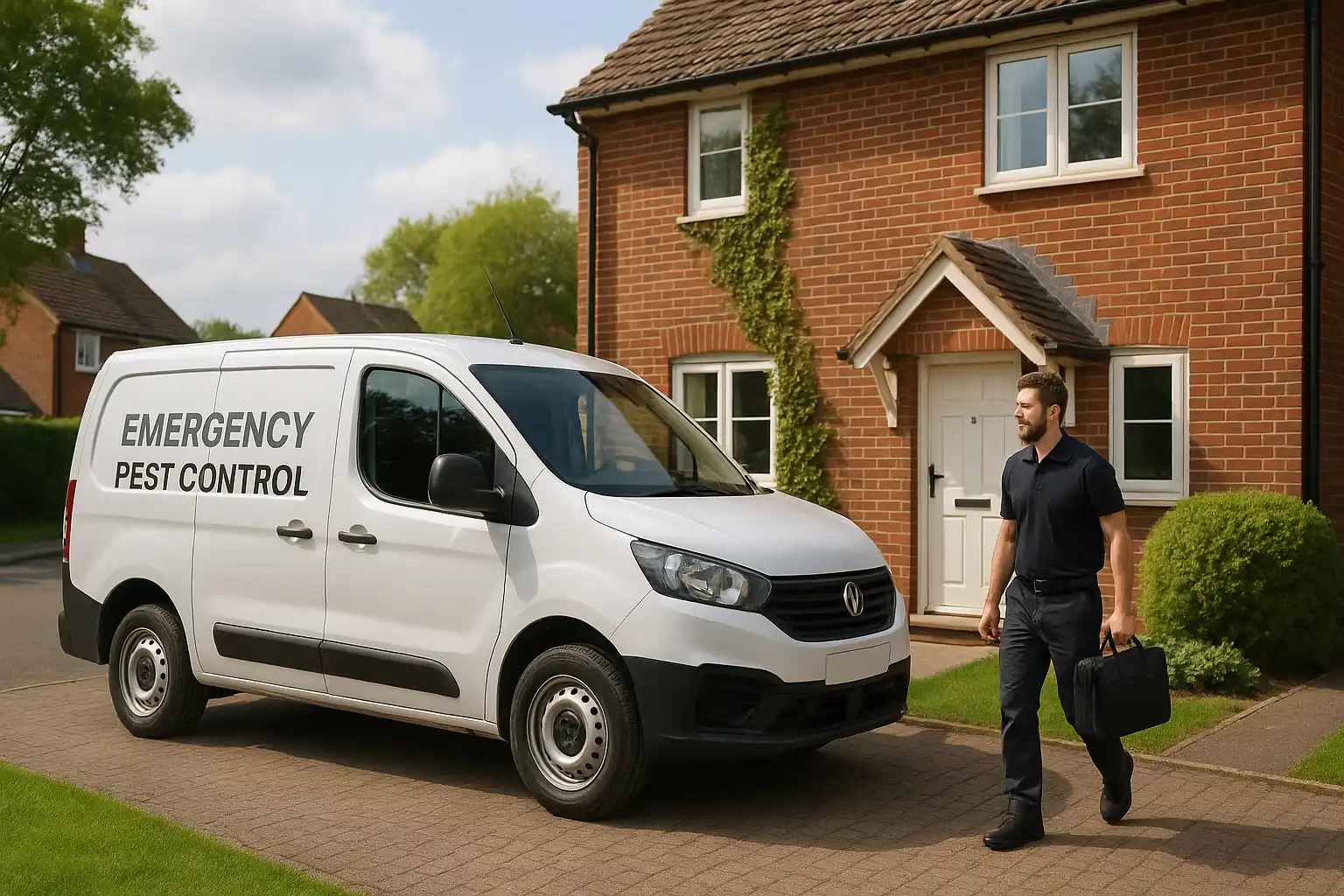 Urgent pest control route planning