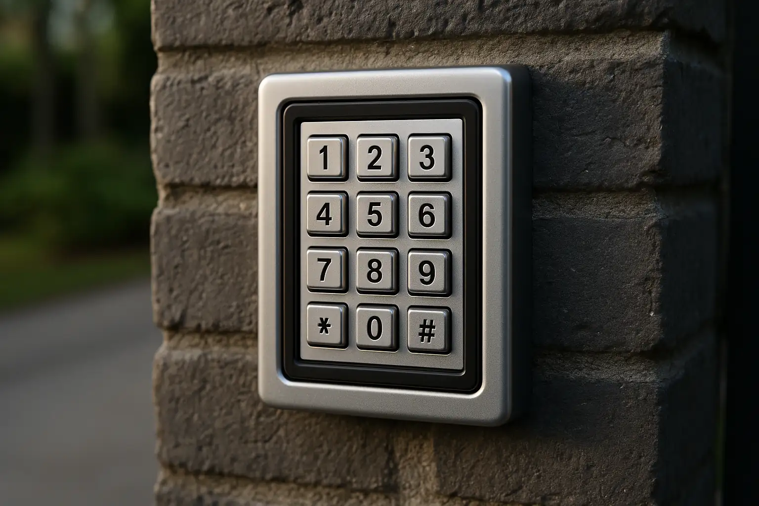Keypad Entry Systems benefits and installation detail at a UK property