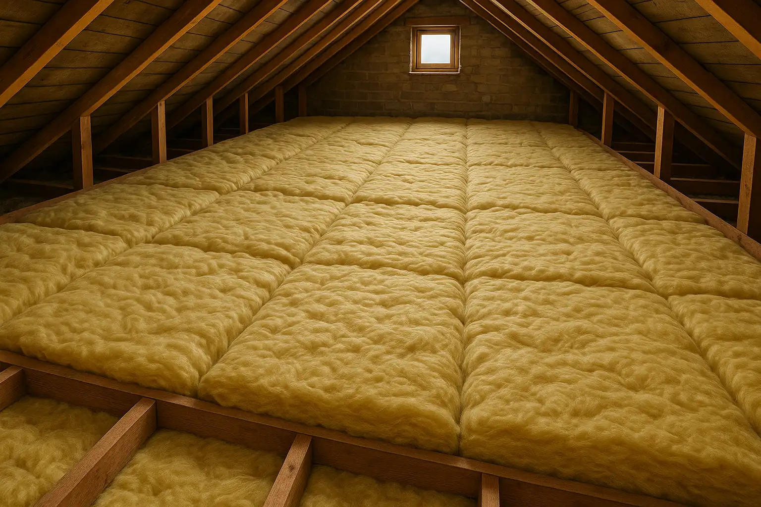 Ventilation and edge detailing for mineral wool loft insulation