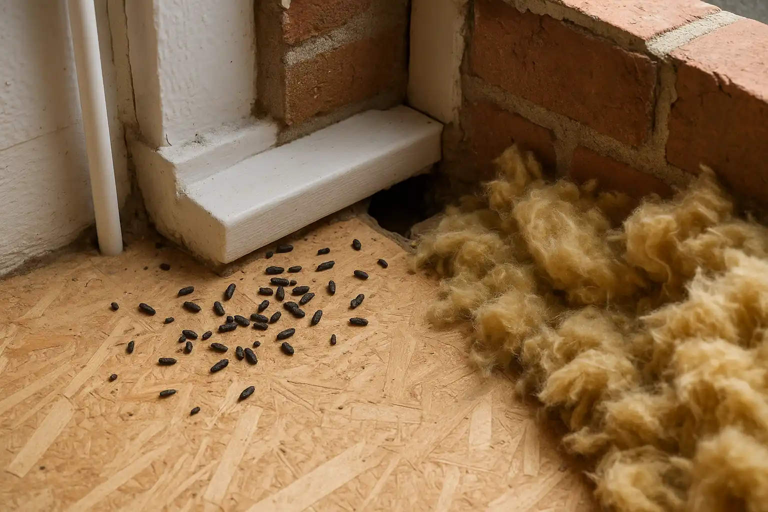 Inspection issue showing pest access risk