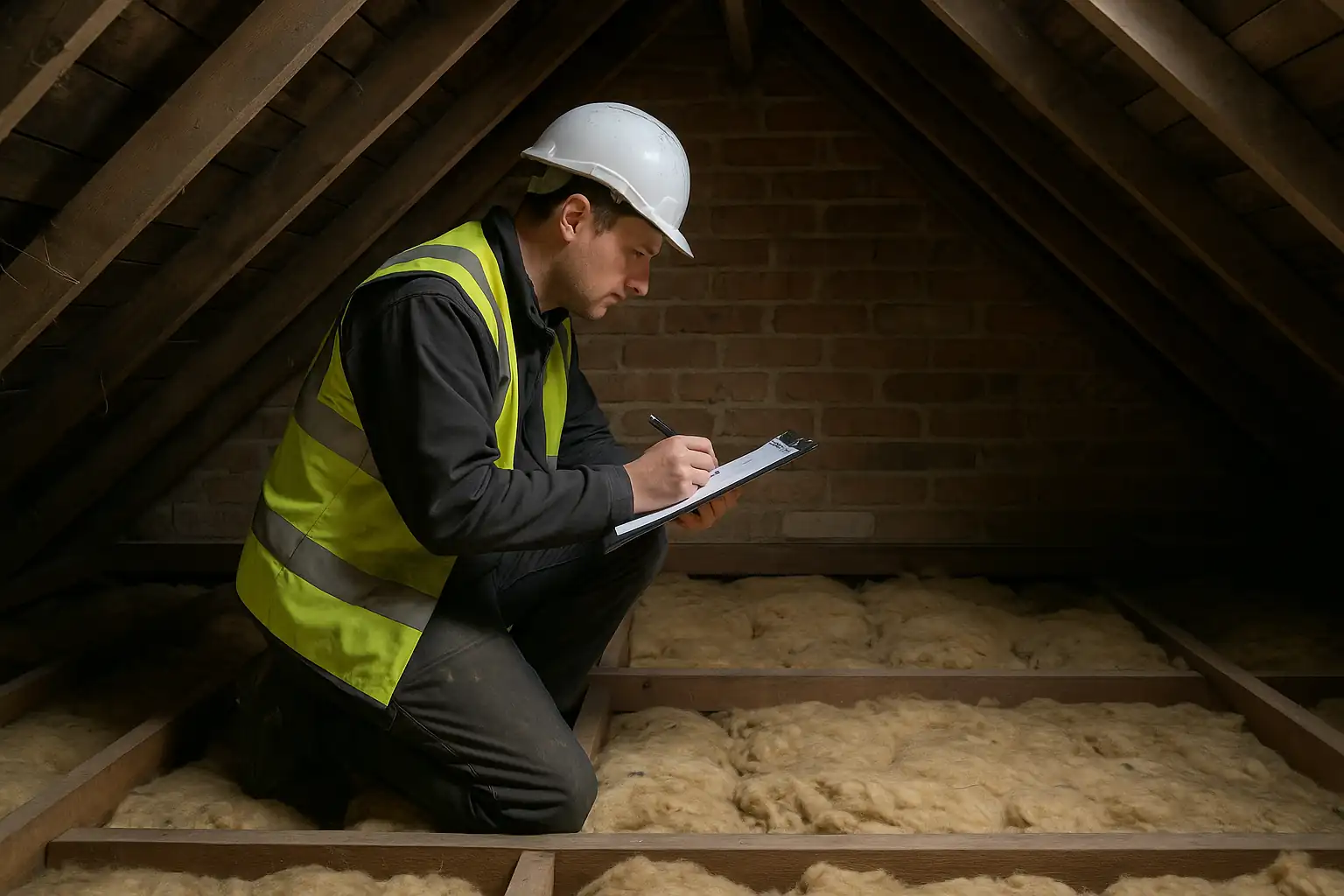 Sheep wool loft insulation survey and suitability check
