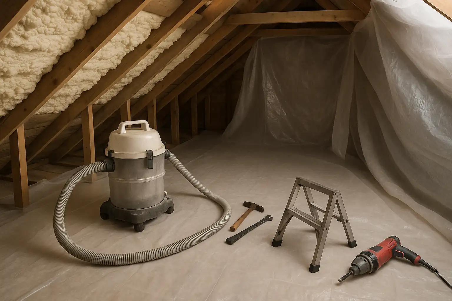 Spray Foam Insulation Removal existing insulation
