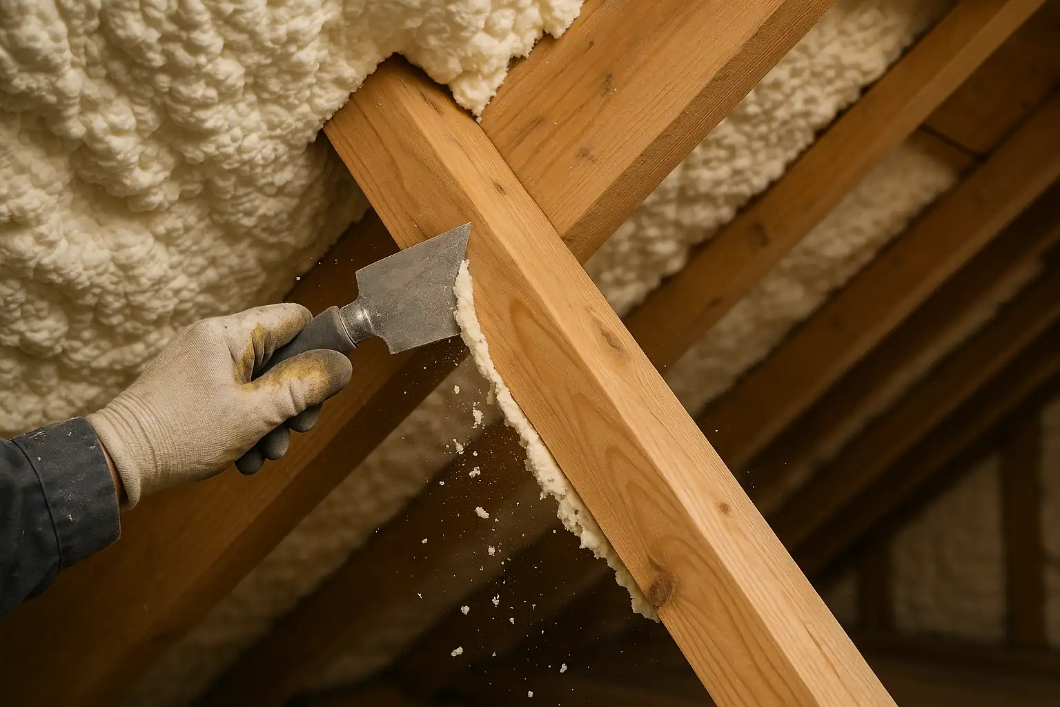 Spray Foam Insulation Removal material detail