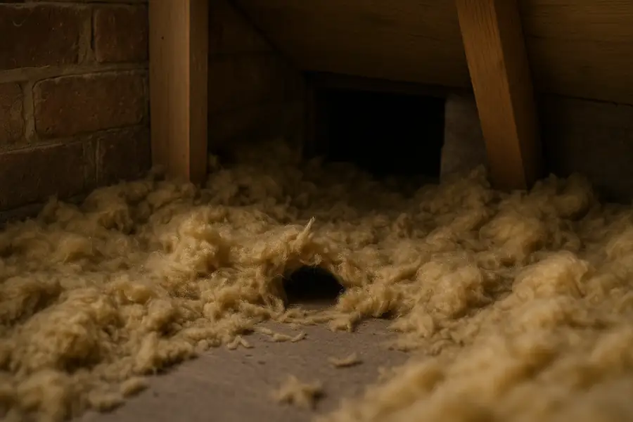 Scratching sounds linked to hidden rat movement